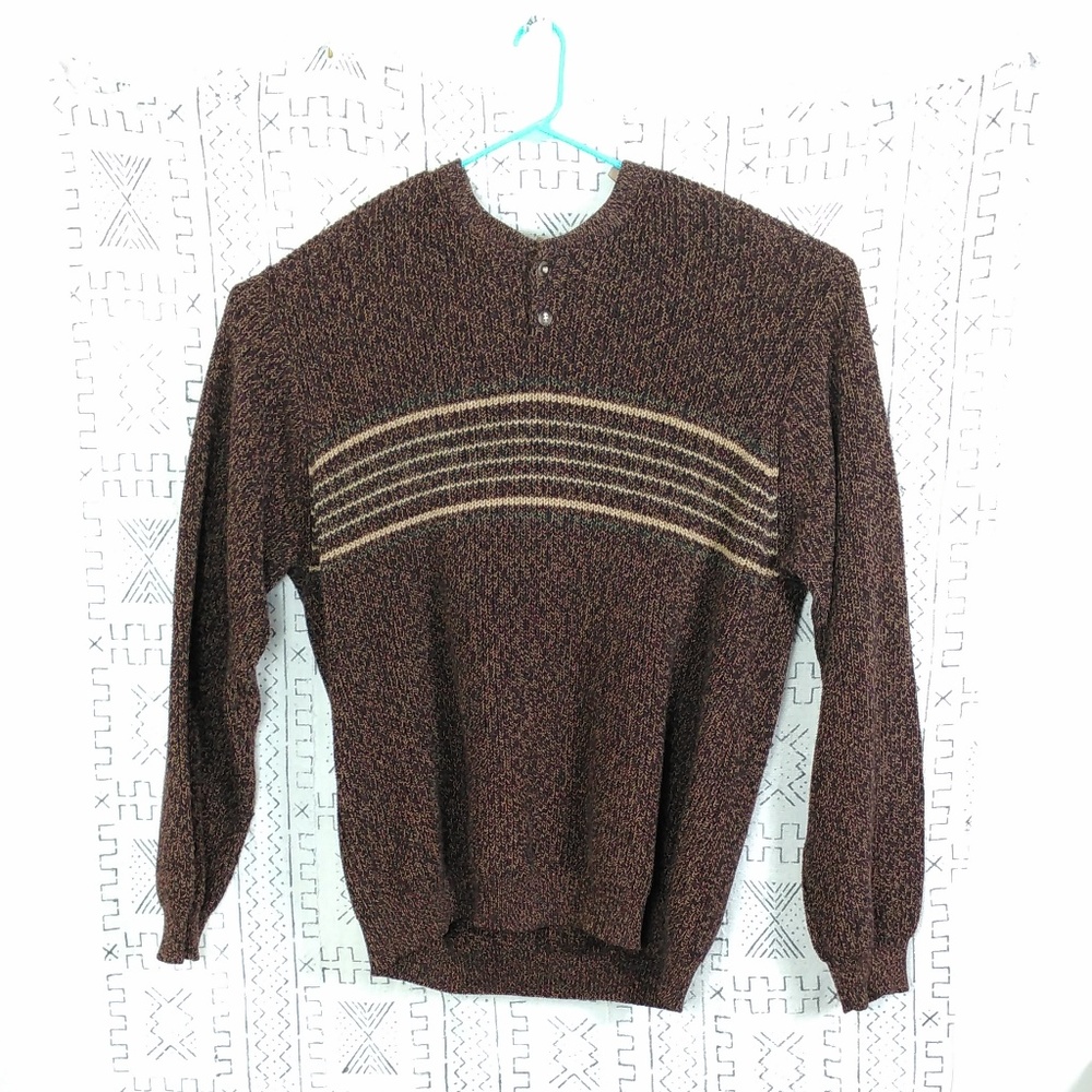Brown Dockers Pullover Knit Sweater Big &
